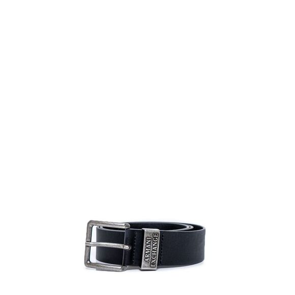 Armani Exchange Black Leather Men's Belt - Picture 1 of 3